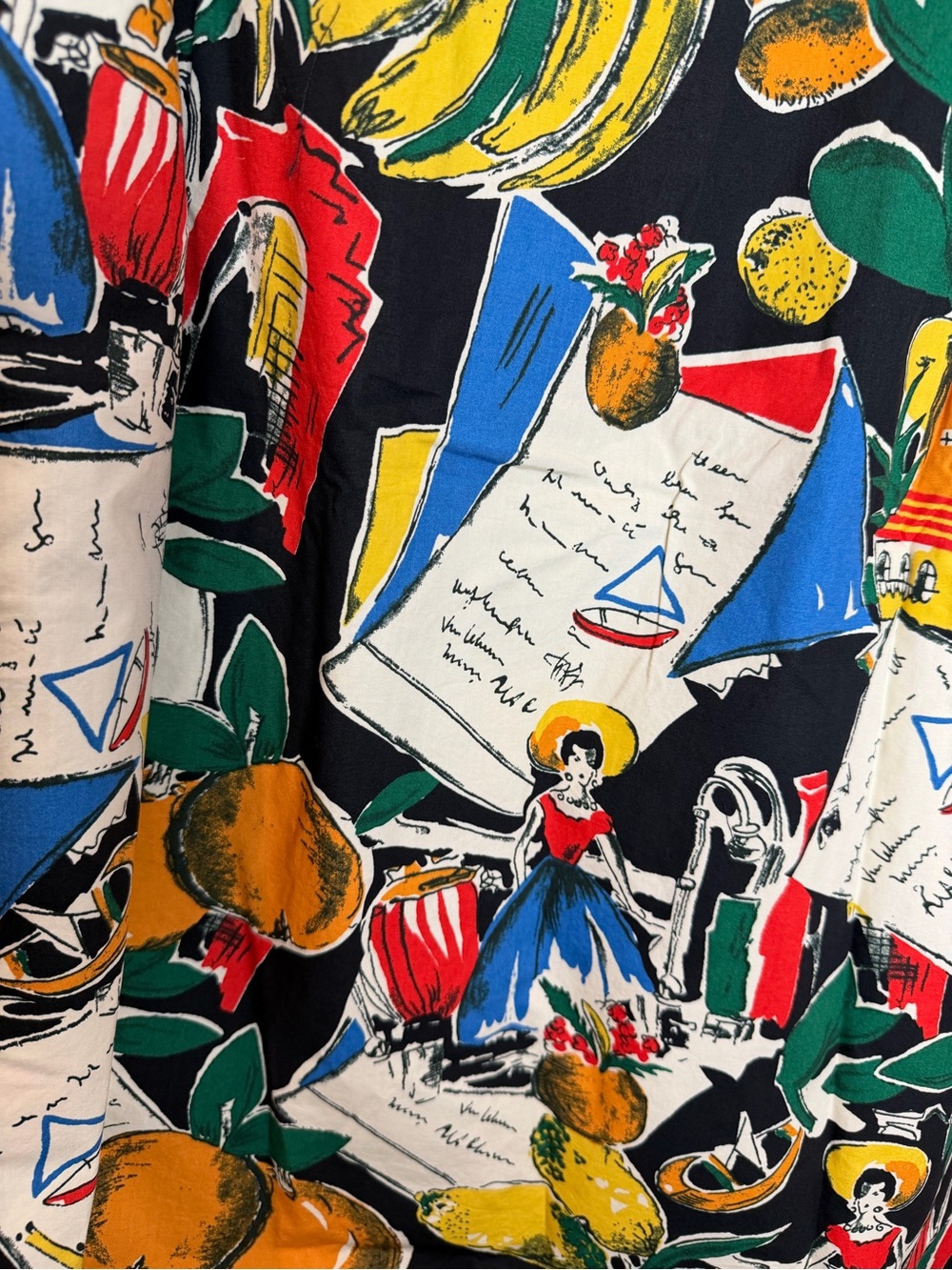 NWT J.Crew Vibrant Tropical Vacation to Spain Print Wrap Skirt - Green Multi - Picture 12 of 14